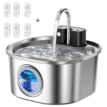 Automatic Cat Water Fountain – 3L Stainless Steel Wireless Rechargeable Pet Water Fountain with Motion Sensor
