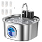 3L Stainless Steel Wireless Recharging Sensor Cat Water Fountain Auto Drinking Fountain For Cats Dog Drinker Pet Dispenser Bowl