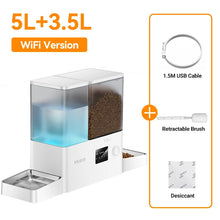 ROJECO 8.5L Automatic Dog & Cat Feeder with Water Fountain – 2-in-1 Food Dispenser & Drinking Station