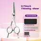 Fenice 4.75 Inch Safety Round Tip Pet Dog Cat Grooming Scissors Straight/Curved/Thinning Shears for Eyes/Face/Foot/Nose