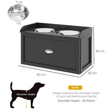 Elevated Pet Feeding Station – Raised Dog & Cat Feeder with 21L Storage Cabinet & Stainless Steel Bowls