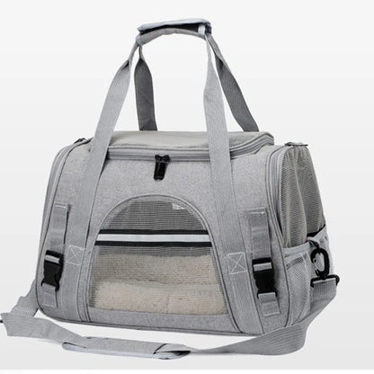 Pet carrying bag, approved by the airline, suitable for cats and dogs under 20 pounds. Soft cat carrying bag with cushion for tr