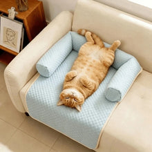 Pet Bed Mat Breathable Dog Cooling Mat Detachable Comfortable Dog Sofa Cushion Non-Slip with Pillow Pet Summer Pad Pet Kennel