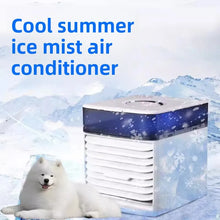 Small Air Conditioner for Pets Refrigeration Fan Mini Small Summer Dog Cat Rabbit Cooling Artifact Plus Water Spray Pet Products