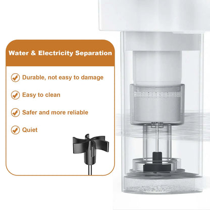 Wireless Cat Fountain 5000mAh Rechargeable 304 Stainless Steel Quiet Automatic Induction Pet Water Dispenser For Cats Dogs
