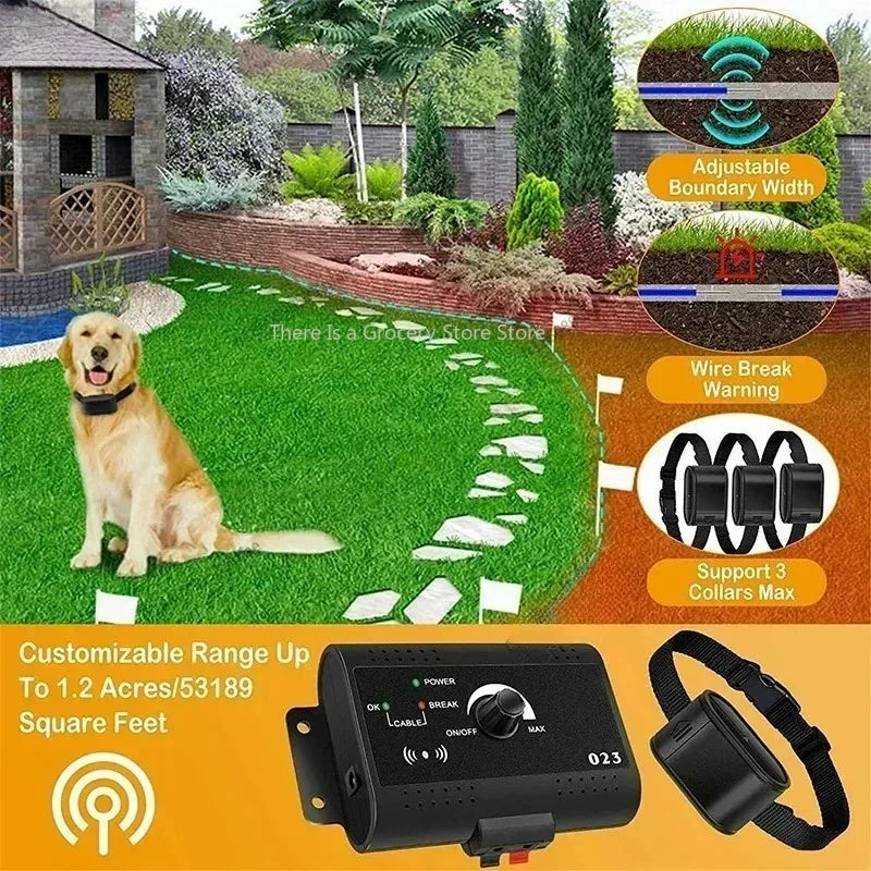 New Invisible Wireless Electric Dog Fence System Outdoor Dog Training Remote Control Beep Dog Shock Collar Electric Pet Fence