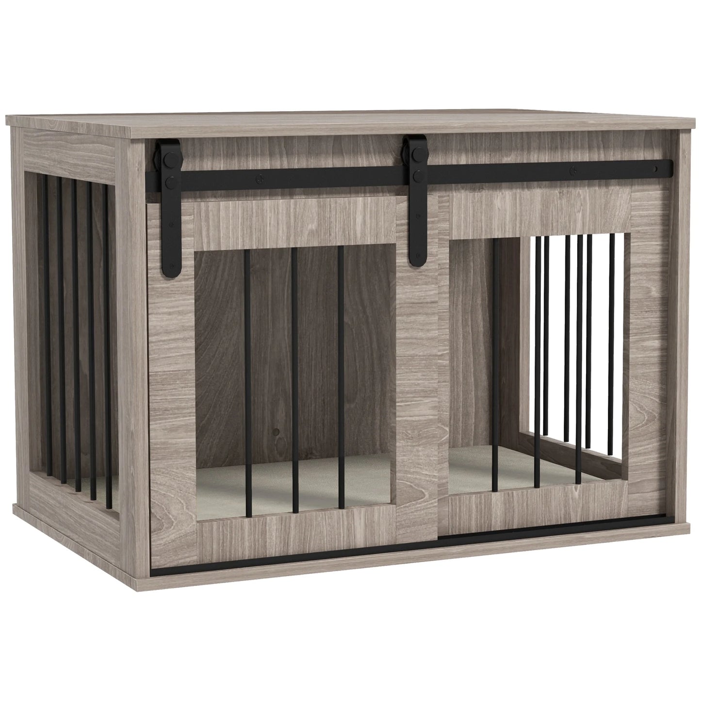 PawHut Dog Crate Furniture with Removable Cushion, for Dogs