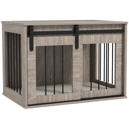 PawHut Dog Crate Furniture with Removable Cushion, for Dogs