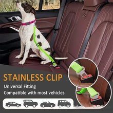Reflective Dog Car Seat Belt - Adjustable Nylon Pet Tether - Safe Vehicle Travel Harness