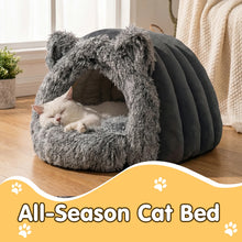 Winter Cozy Warm Pet House for All Seasons Cat Cave House Fluffy Sleeping Bag Suitable for Indoor Kittens and Small Pets