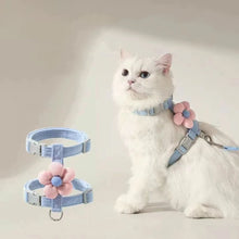 Adjustable Cat Harness & Leash Set - Breathable Small Dog Walking Strap - Pet Accessory