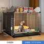 Small Medium Dog Cage for Teddy Bichon Pet House with Sleeping Area One Room One Toilet Design for Puppies Removable Tray Kennel