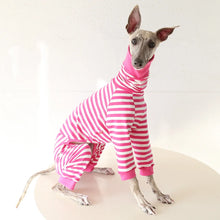Striped Cotton Dog Pajamas for Italian Greyhounds & Whippets