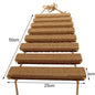 Wall Mounted Cat Climbing Wood Shelves Cat Hammock with Jumping Platform or Scratching Post for Cat Playing and Sleeping