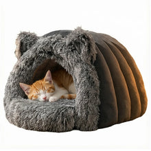 Winter Cozy Warm Pet House for All Seasons Cat Cave House Fluffy Sleeping Bag Suitable for Indoor Kittens and Small Pets