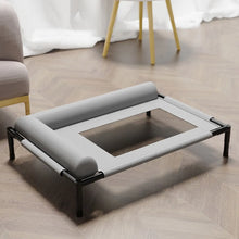 Elevated Mesh Dog Bed with Pillow – Breathable Raised Indoor & Outdoor Pet Bed