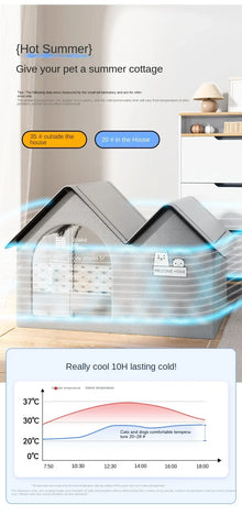 Cat Cooling House – Summer Cooling Bed for Cats and Small Dogs