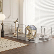 Clear Acrylic Dog Playpen - 6/7/8/10 Panel Indoor Pet Whelping Pen