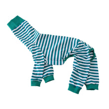 Striped Cotton Dog Pajamas - Italian Greyhound & Whippet Soft Breathable Stretch Sleepwear