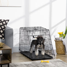 Foldable Dog Crate – Portable Pet Travel Cage with Removable Tray for Dogs & Cats