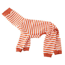 Striped Cotton Dog Pajamas - Italian Greyhound & Whippet Soft Breathable Stretch Sleepwear