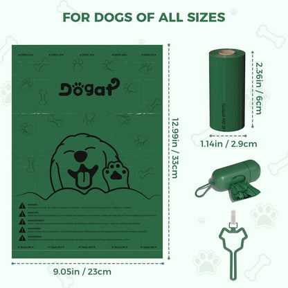 270/540 Counts Extra Thick green Biodegradable Pet Poop Waste Bags with Dispenser for Dogs, Lavender Scented, Carrier