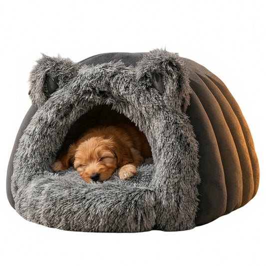 Winter Cozy Warm Pet House for All Seasons Cat Cave House Fluffy Sleeping Bag Suitable for Indoor Kittens and Small Pets