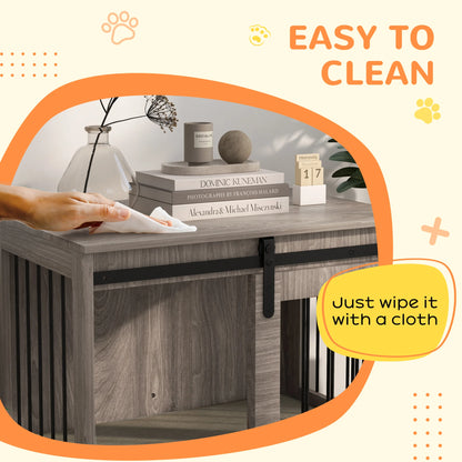 PawHut Dog Crate Furniture with Removable Cushion, for Dogs
