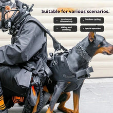Large Dog Rescue Harness - 1680D Waterproof Breathable Pet Vest - Wear-Resistant Handle Support Bag