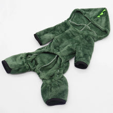 Halloween Dog Clothes - Funny Dinosaur Fleece Hoodie Costume for Small Dogs & Cats