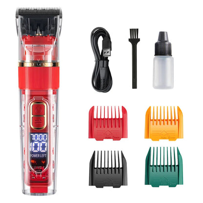 Professional 3-Speed Pet Hair Clipper | Low Noise, USB Rechargeable, for Dogs & Cats with Thick Coats | Pet Grooming Trimmer Kit