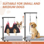 Grooming Arm with Clamp, Adjustable Dog Grooming Table Arm with Two No Sit Haunch Holder amp Hammock Harness, Foldable Pet Groo