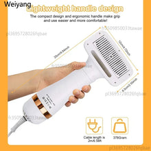 Pet Hair Dryer & Brush – 2-in-1 Quiet Dog & Cat Grooming Dryer with Adjustable Temperature