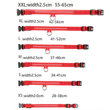 LED Light Dog Collar - USB Rechargeable Flashing Pet Safety Harness - Adjustable Small Large Dogs