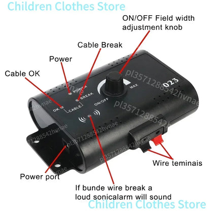 Invisible Wireless Electric Dog Fence System Outdoor Dog Training Remote Control Beep DogShock Collar Electric Pet Fence