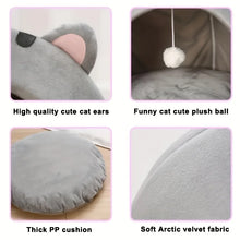 Cat Cave Bed – Cozy Pet Tent House with Soft Cushion for Small & Medium Cats and Dogs