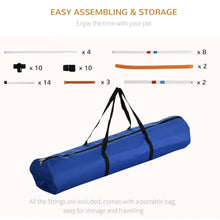 Dog Agility Training Set – 3-Piece Adjustable Obedience Course with Jump Hoop, Hurdle & Pole