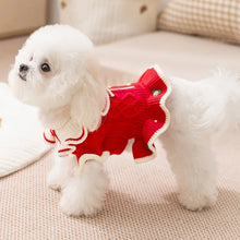 Winter Pet Dog Sweater - Luxury Knitted Princess Dress with Flower Print for Pets
