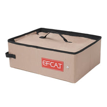 EFCAT Portable Cat Simple Litter Box With Cover Foldable Waterproof Large Size Outdoor Pet Kitten Travel Toilet