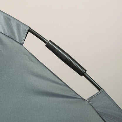 Raised Dog Bed Waterproof Elevated Pet Cot with Breathable Mesh UV Protection Canopy Grey, for Medium Dogs, 76 x 61 x 73cm