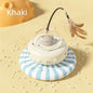 Electric UFO Cat Teaser, Smart Interactive Cat Toy, Replaceable Feather & Bell, Training Entertainment Pet Supplies