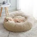 Plush Calming Cat Bed – Soft Warm Sleeping Nest for Cats & Small Dogs