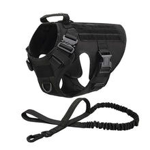 Tactical Dog Harness Set – Adjustable Military Dog Harness with Leash for Large & Medium Dogs