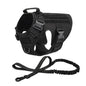 Adjustable Tactical Dog Harness Set, Military Vest with Leash for German Shepherd Golden Retriever, Training Harness All Breeds