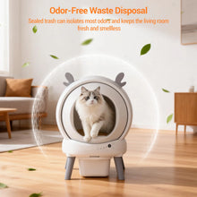 HAUSPROFI Self Cleaning Litter Box Large Capacity Automatic Cat Toilet with Odor Control App Control for Large Cats Multiple Cats