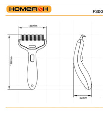 Pet Hair Remover Brush for Dogs & Cats Grooming Self Cleaning
