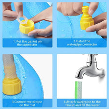 170cm Summer Pet Swimming Pool Dog Splash Sprinkler Pad Inflatable Mat Cooling Dogs Outdoor Play Water Mat Toys for Pet Children