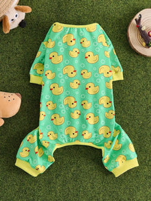 Cute Pet Pajamas - Soft Breathable Cartoon Sleepwear for Small Medium Dogs & Cats