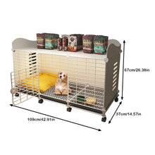 Dog Crate with Wheels – Heavy-Duty Indoor Dog Kennel with Removable Tray for Small, Medium & Large Dogs
