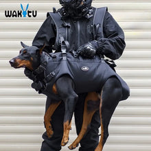 Large Dog Rescue Harness - 1680D Waterproof Breathable Pet Vest - Wear-Resistant Handle Support Bag